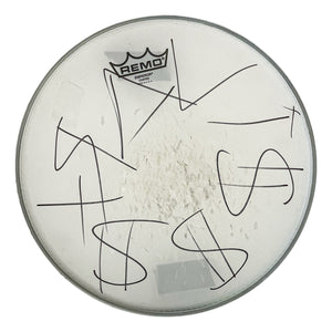 14" Played / Signed Tom Drumhead